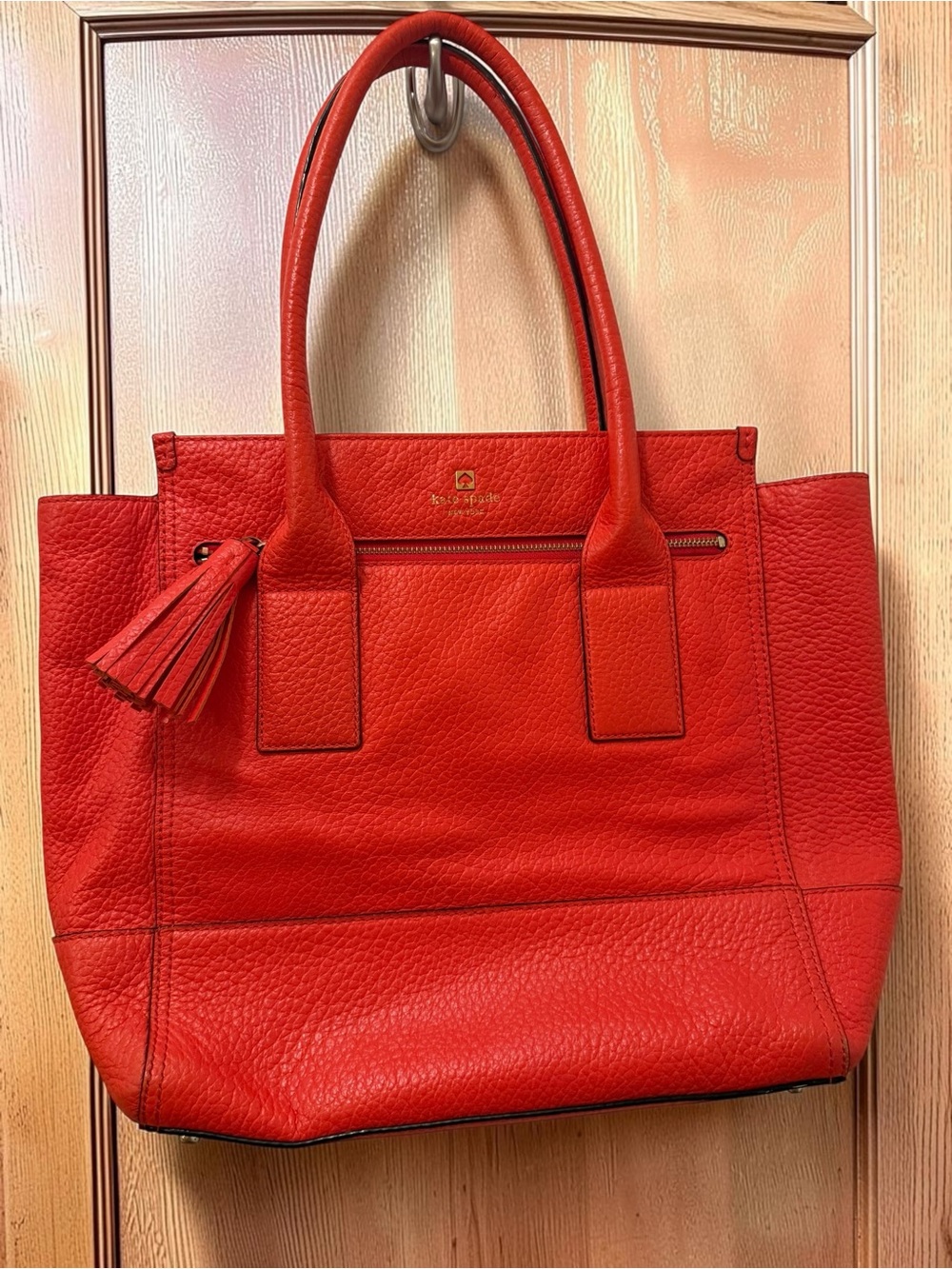 Kate Spade Southport Avenue Linda Tote Orange EUC